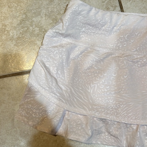 Lucky In Love Fun and Wild Light Pink Tennis Skirt 14 L Skort Leopard - Picture 5 of 8